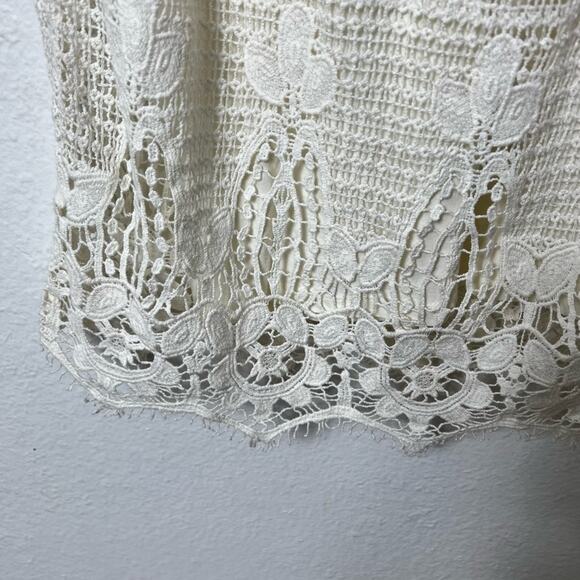 AMERICAN EAGLE OUTFITTERS CROCHET LACE WHITE CREAM WOMEN DRESS SIZE SMALL NEW - Picture 4 of 6